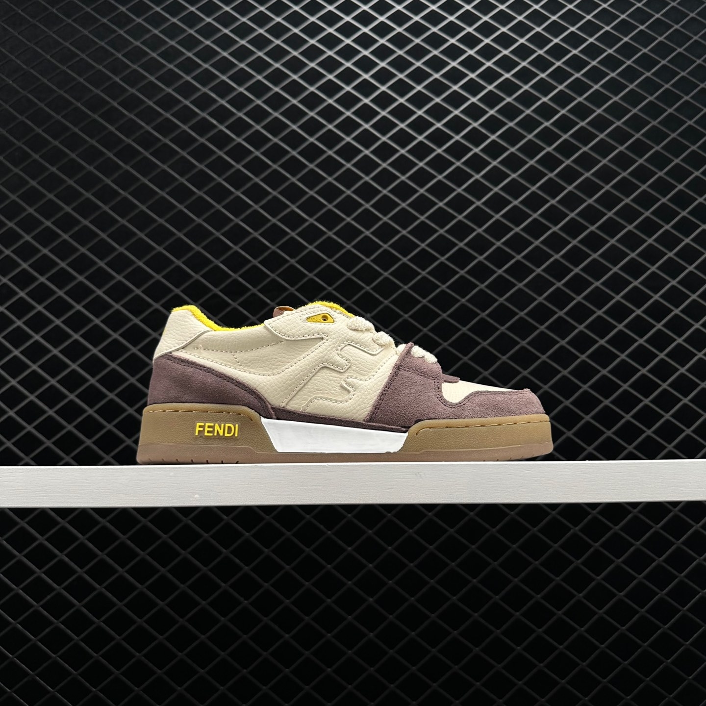 Fendi Match Low Tops Beige Gum Yellow 8E8252 AHH2 F1FHU | Shop Now for Stylish Footwear